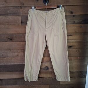 Lauren Ralph Lauren Khaki Utility Crop Pants – Size 10